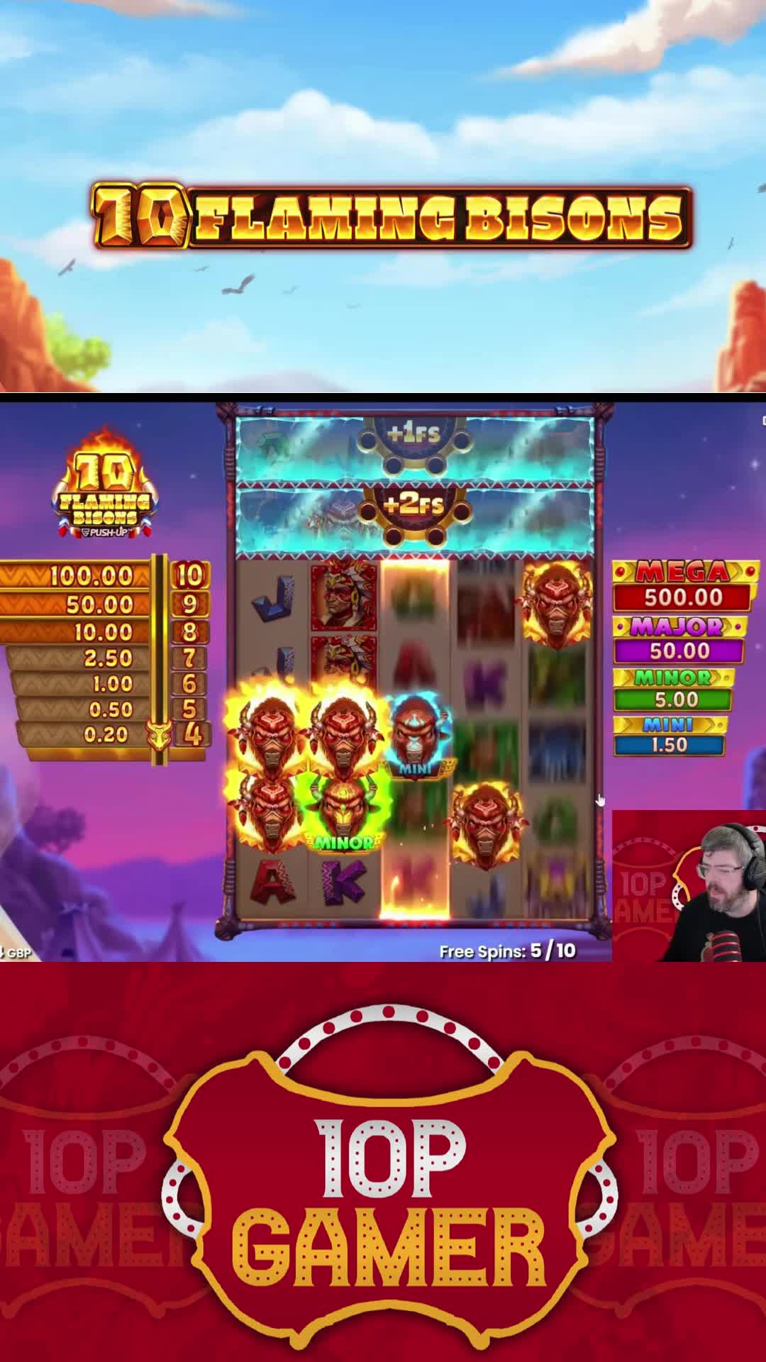 10 Flaming Bisons with the CHEESE!