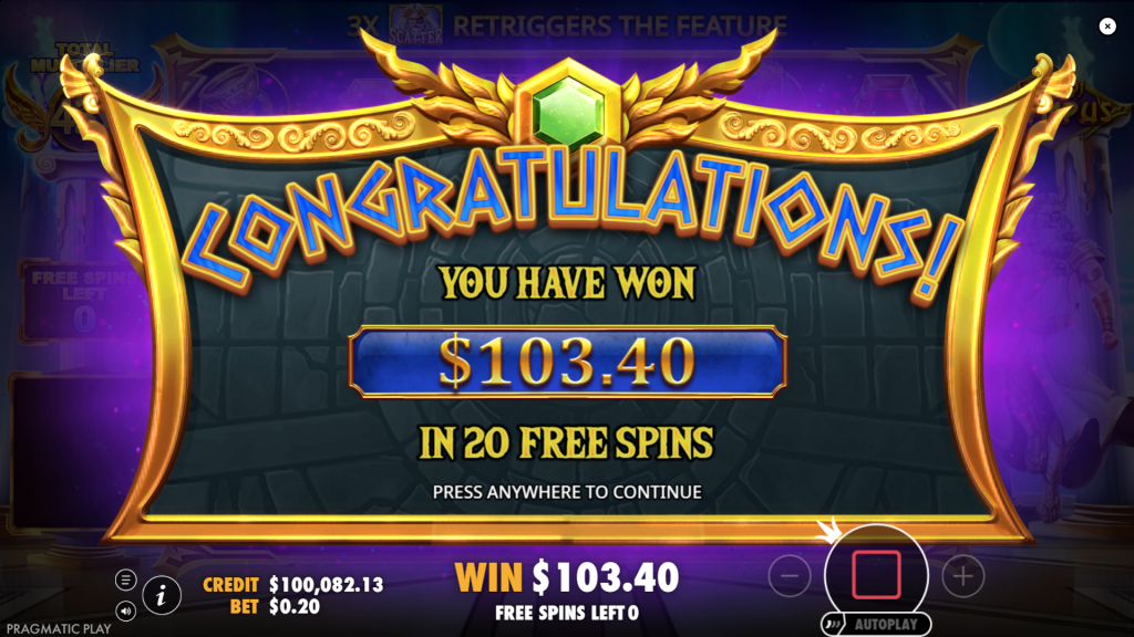 Gates of Olympus bonus round