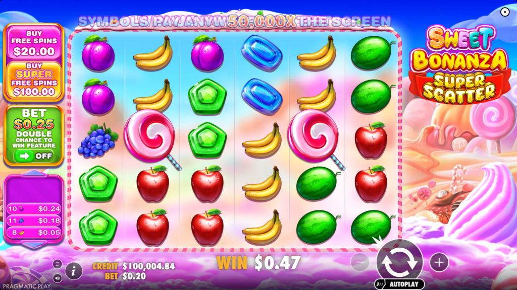 Sweet Bonanza Super Scatter base hit